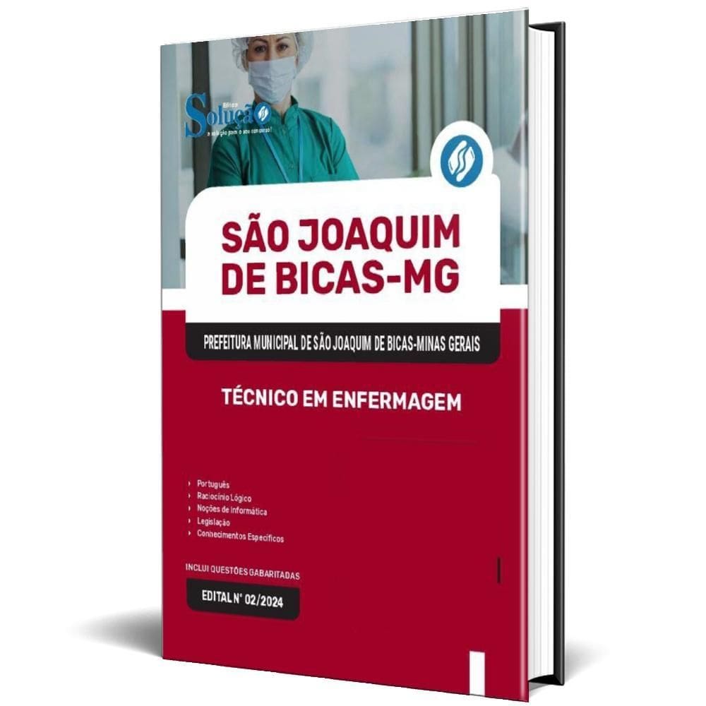 Apostila Prefeitura São Joaquim Bicas Mg 2024 Técnico Em