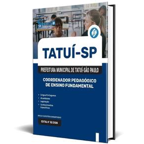 Apostila Prefeitura Tatuí Sp 2025 Coordenador Pedagógico