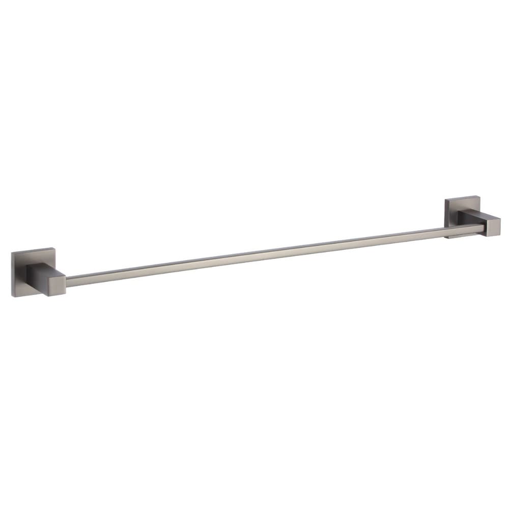 Toalheiro Barra 60cm Porta Toalha Suporte Cinza Grafite Luxo