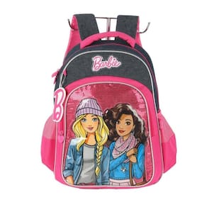 Mochila De Costas Escolar Infantil Barbie Azul