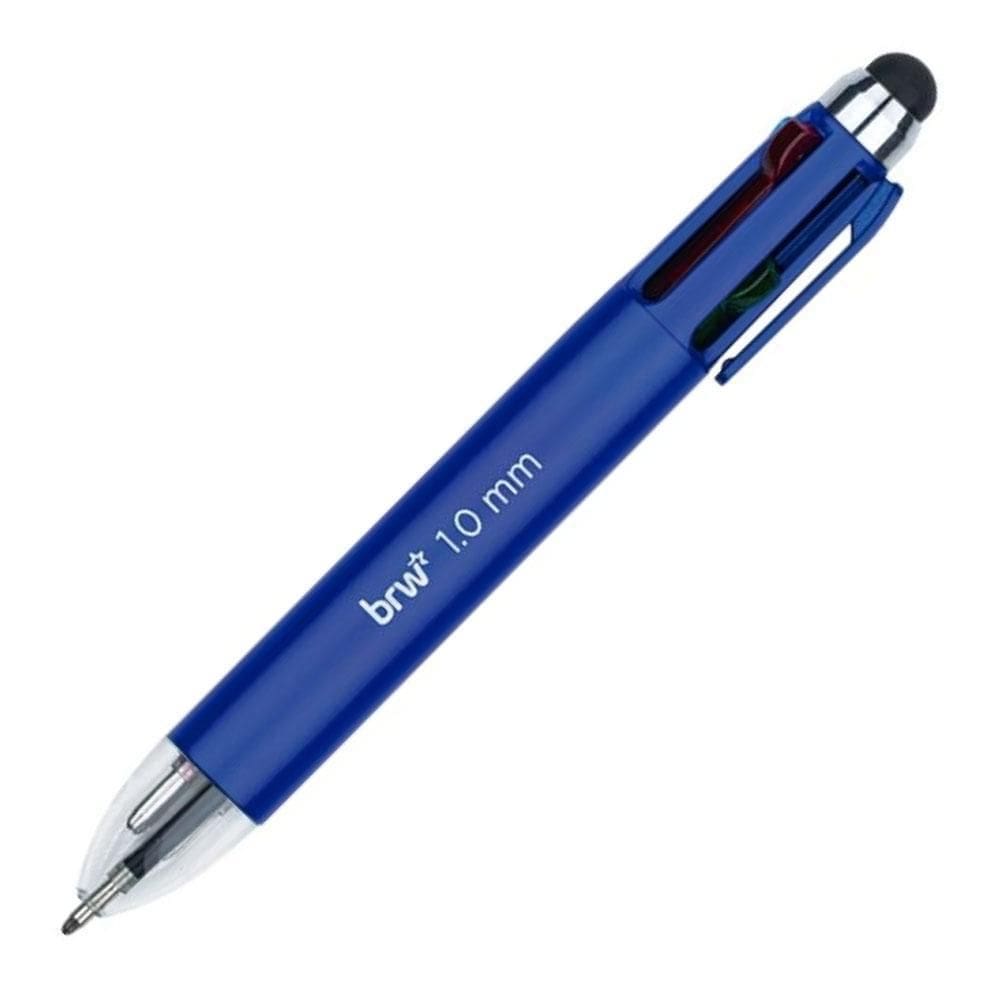 Caneta Esferográfica Retrátil 1.0Mm Mini Touch 4 Cores Brw