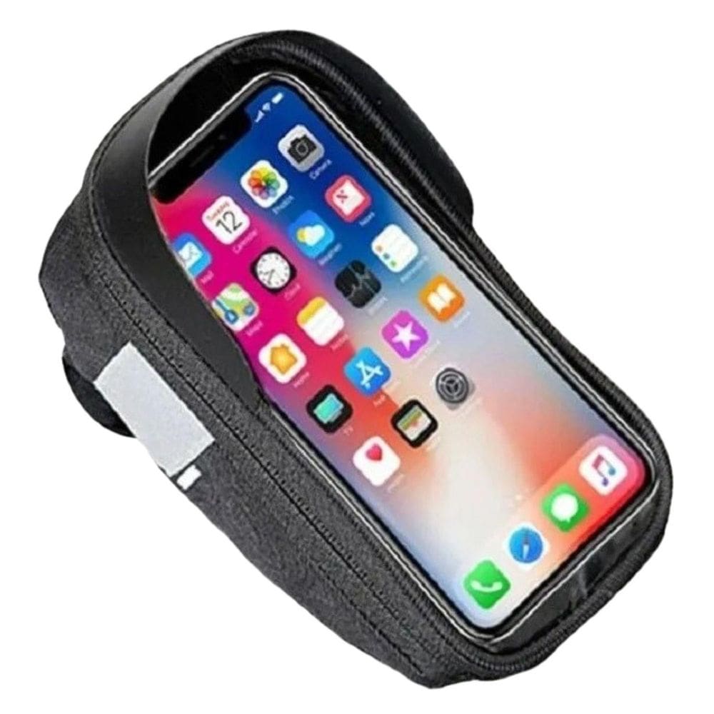 Porta Celular Para Bike Mtb Bolsa Bicicleta Quadro E Guidão