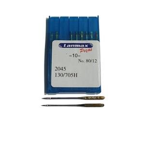 Agulha Para Máquina Doméstica 2045 Nº 12 Lanmax - Pct 10 Unidades