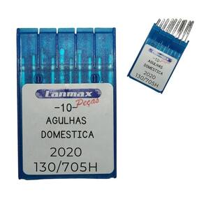 Agulha Para Máquina Doméstica 2020 Nº 16 Lanmax - Pct 10 Unidades