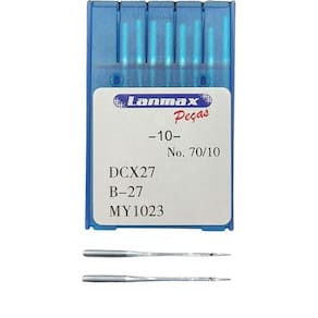 Agulha Para Máquina Overloque E Interloque Dcx27 - Pct C- 10 - Numero 10