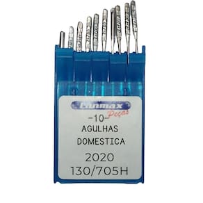 Agulha Para Máquina Doméstica 2020 Nº 10 Lanmax - Pct 10 Unidades