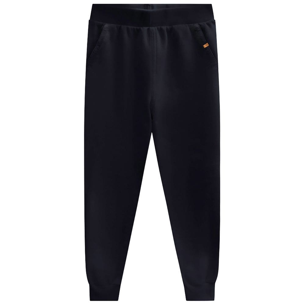 Calça Jogger infantil menino em moletom Brandili Preto