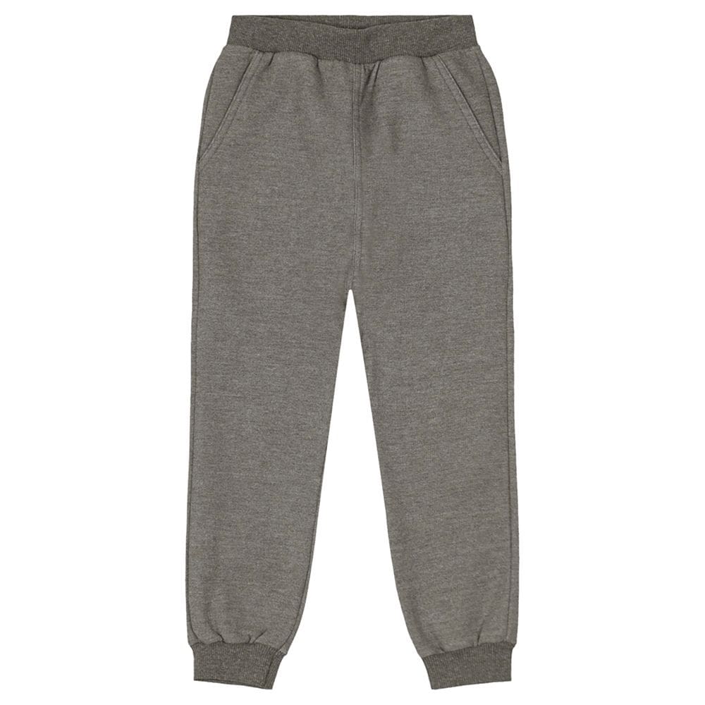 Calça Jogger infantil menino em moletom Brandili Cinza