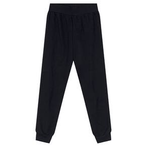 Calça jogger infantil menina em moletinho Brandili Preto