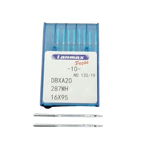 Agulha Cabo Fino Dbx1 Para Maquina De Costura Reta Industrial Numero 19