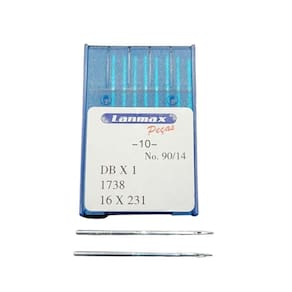 Agulha Cabo Fino Dbx1 Para Maquina De Costura Reta Industrial Numero 14