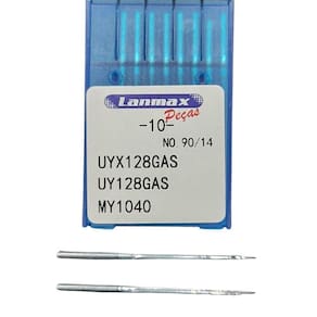 Agulha Uyx128 Para Máquina Galoneira, Fechadeira Plana, Braço, Cós - Pct C- 10 - Numero 14