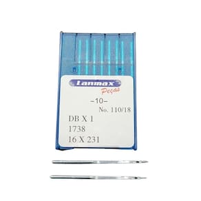 Agulha Cabo Fino Dbx1 Para Maquina De Costura Reta Industrial Numero 18