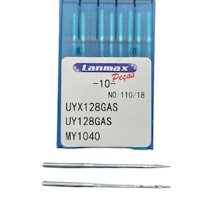 Agulha Uyx128 Para Máquina Galoneira, Fechadeira Plana, Braço, Cós - Pct C- 10 - Numero 18