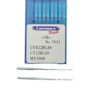 Agulha Uyx128 Para Máquina Galoneira, Fechadeira Plana, Braço, Cós - Pct C- 10 - Numero 11