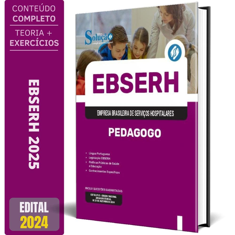 Apostila Ebserh 2025 - Pedagogo