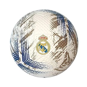 Bola De Futebol Real Madrid Nº 5 Azul E Dourada