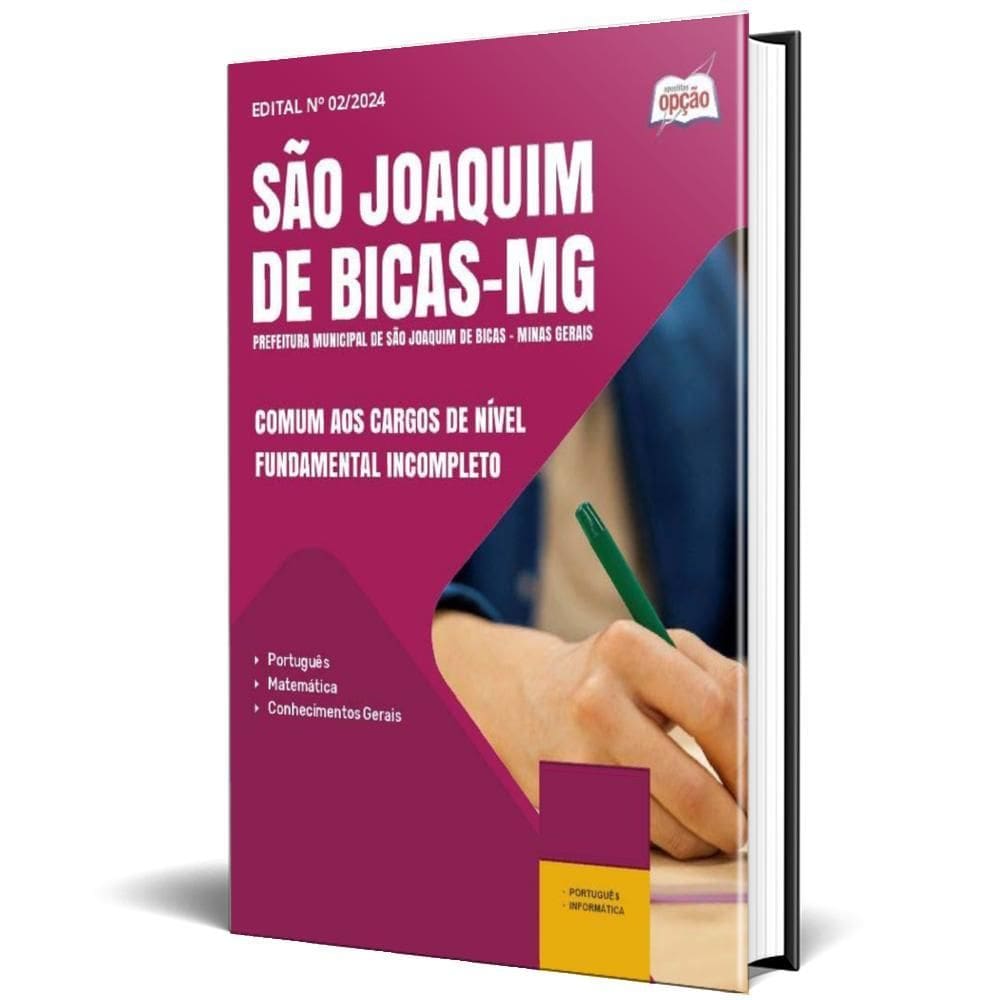 Apostila Prefeitura São Joaquim Bicas Mg 2025 Comum Aos