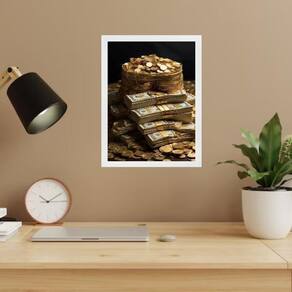 Quadro Arquétipo Prosperidade Financeira - Dinheiro 33X24Cm