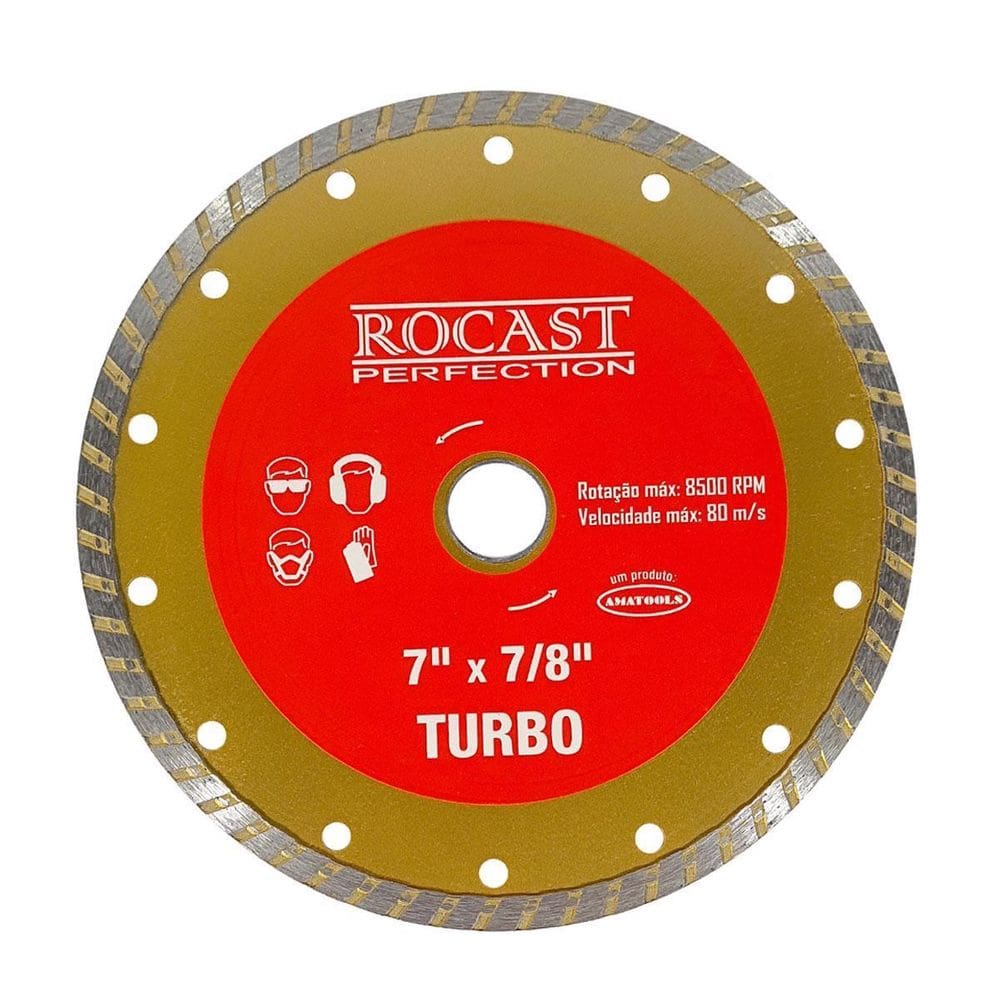 Disco Diamantado Turbo Para Esm. 7 X 7/8`` 34,0016 - Rocast