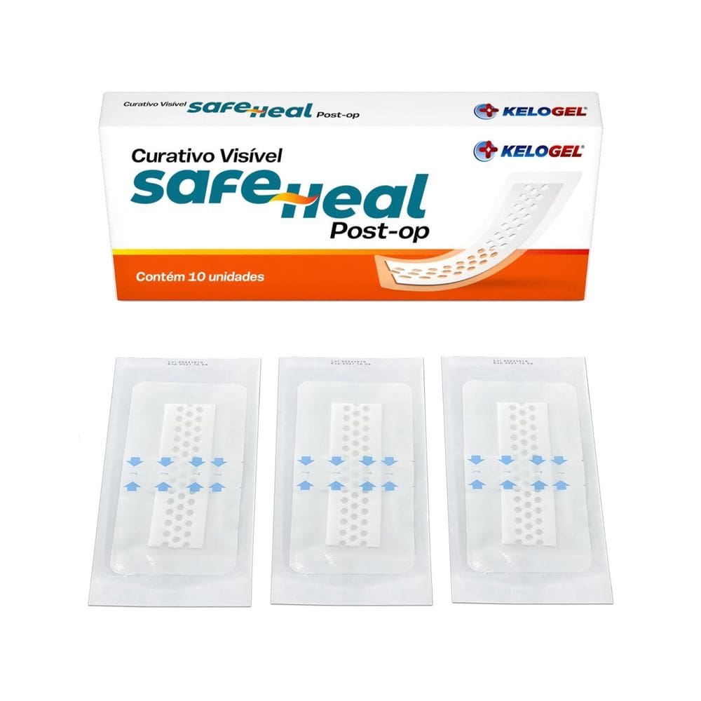 Curativo Visível Safe Heal Post-Op 10X20  5X15  3Un Kelogel