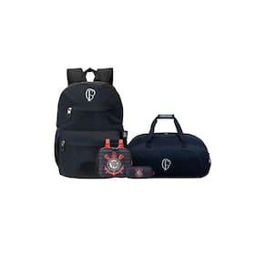 Kit Mochila Costa + Estojot + Lancheira + Sacola Corinthians