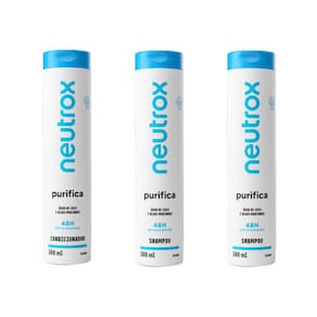 Kit Neutrox Purifica 1 Cond 300Ml + 2 Shampoo 300Ml