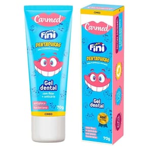 Gel Dental Carmed Fini Dentaduras Com Flúor 70G