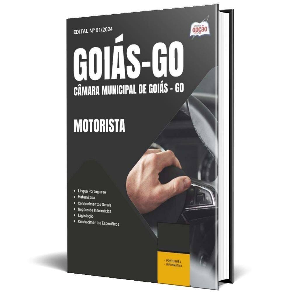 Apostila Câmara De Goiás Go 2025 - Motorista