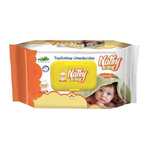 Toalhas Umedecidas Com Tampa Fliptop 48 Unidades Nathy Baby