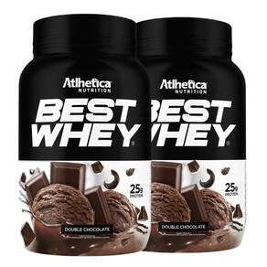 2 Best Whey Isolado Hidro Gourmet Chocolate 900G - Atlhetica