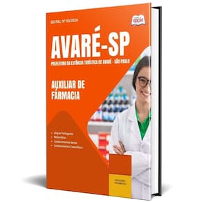Apostila Prefeitura De Avaré Sp 2025 - Auxiliar De Fármacia