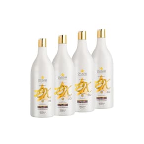 Kit 4 Ox Água Oxigenada E Oxidante Estabilizada Profissional