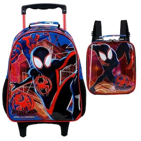 Kit Mochila Rodinha + Lancheira Escolar Spider Man R2