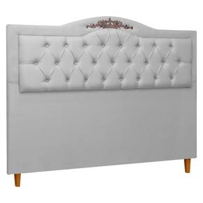 Cabeceira Estofada Provençal 140cm para Cama Box Casal Linho - SOFA STORE