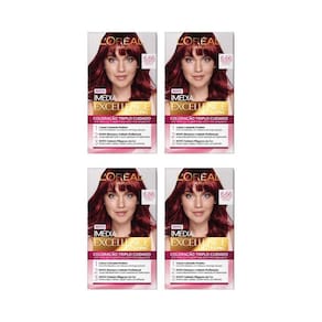 Coloraçao Imedia 6.66 Vermelho Intenso-Kit C/4Un