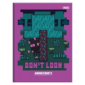 Caderno Brochurão 48Fls Escolar Minecraft Enderman Foroni