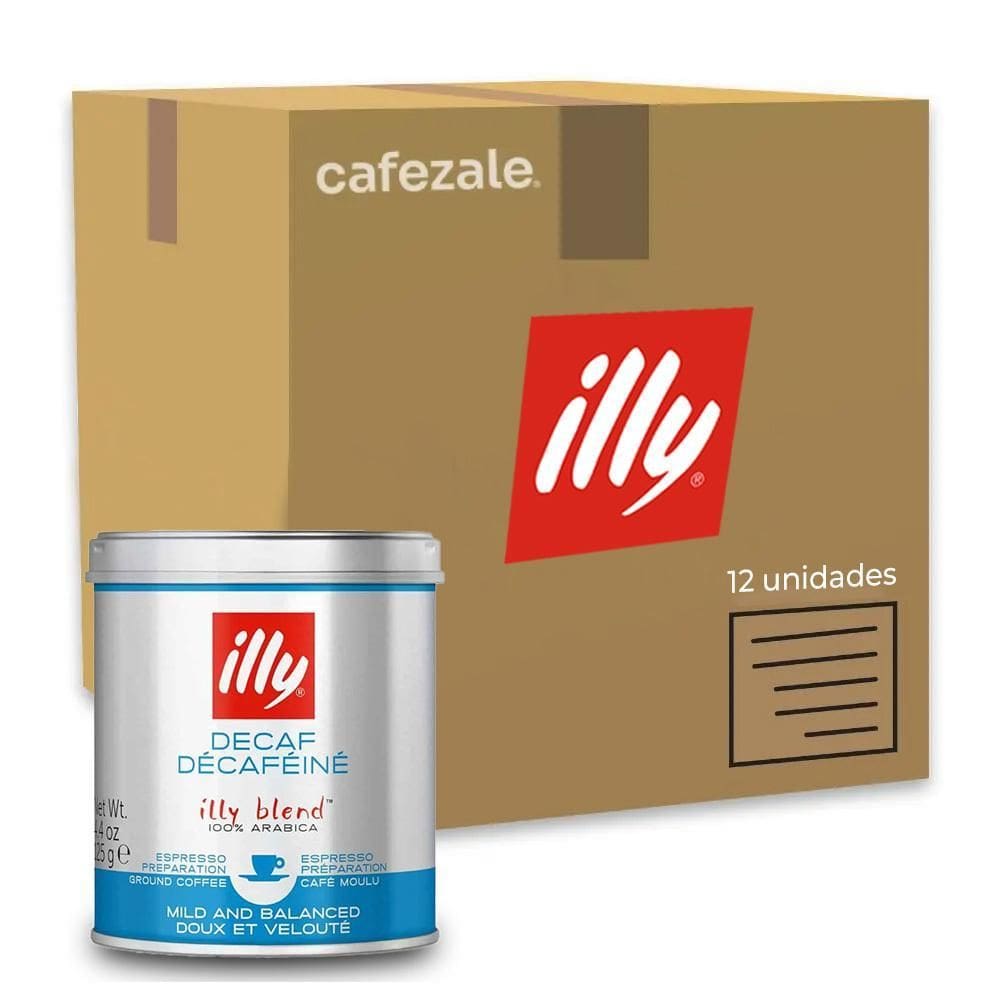 Café Illy Descafeinado Espresso Kit 12 Latas 125G