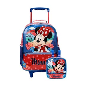 Kit Escolar Minnie Mochila Rodas G + Lancheira Térmica