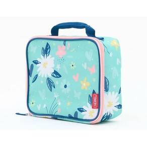 Lancheira Térmica Infantil Com Alça Thermos Jardim Flores