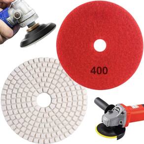 1 X Lixa Discos Grão 4 Pol.100Mm Diamantada Liso Polir