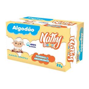 Algodão Hidrófilo Fofinho E Absorvente 25G Nathy Baby