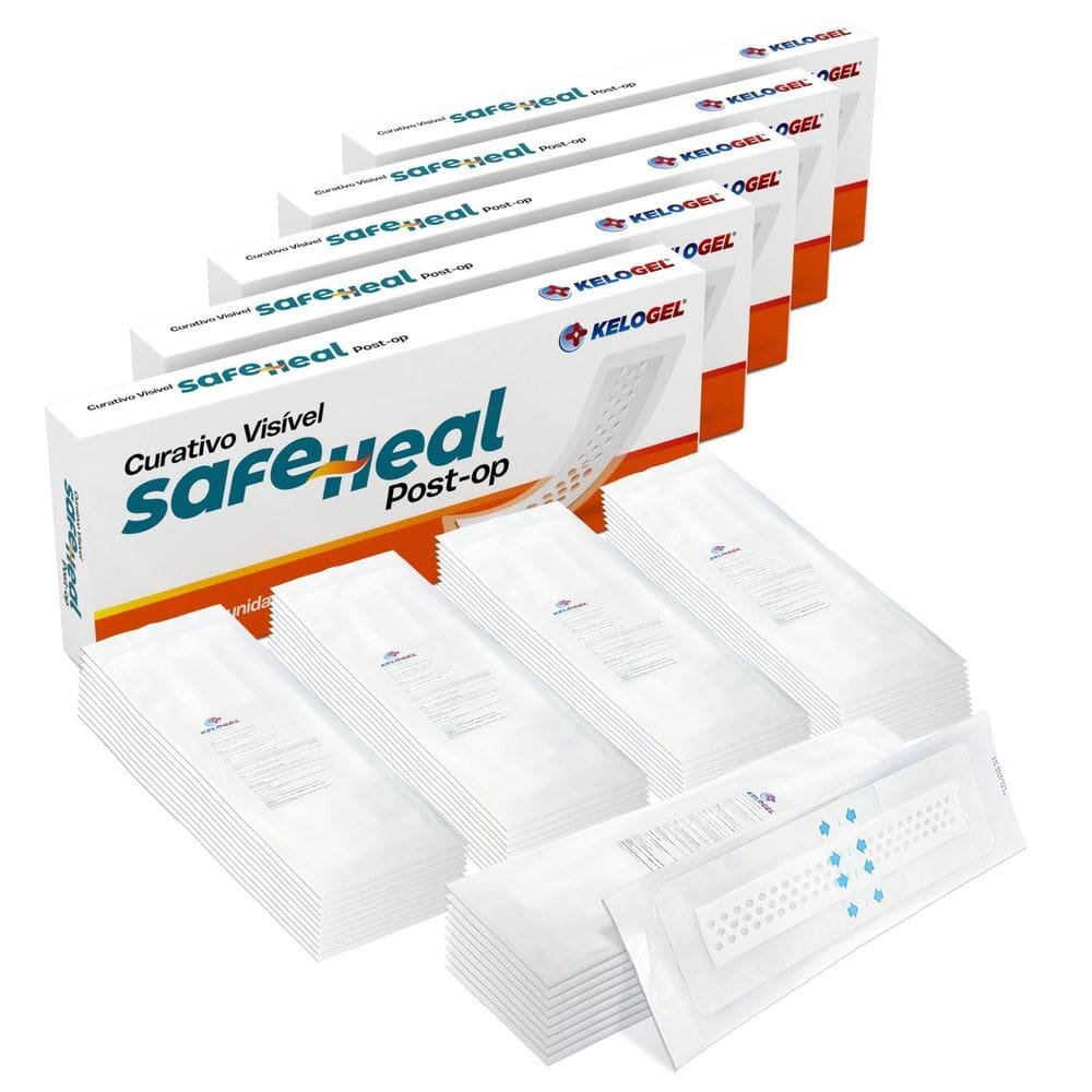 Curativo Visível Safe Heal Post-Op 10X30 5X25 50Un Kelogel