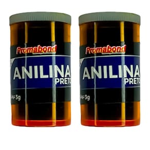 Kit 2 Anilina A Álcool Permabond Cor Do Produto:Preto