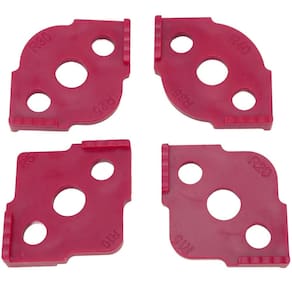 Kit Gabarito De Canto Raios Corte Para Tupia 10 A 40 Graus
