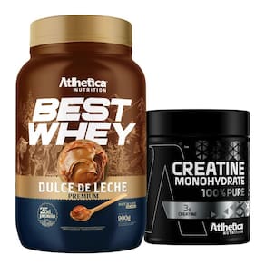Best Whey Isolado Hidro Doce De Leite 900G Creatina Atletica