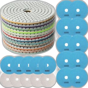 20 X Lixas Discos Grão Liso 4 Pol.100Mm Diamantada Granito