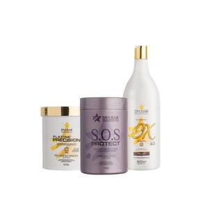 Kit Descoloração Profissional Com Máscara Sos Restauradora