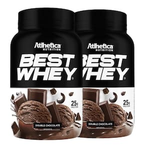 Kit 2 Best Whey Proteina Isolado Chocolate 900G - Atlhetica