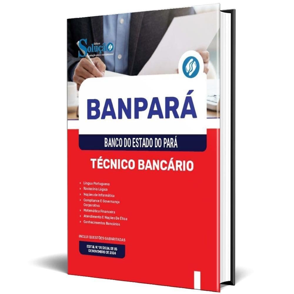 Apostila Banpará 2025 - Técnico Bancário